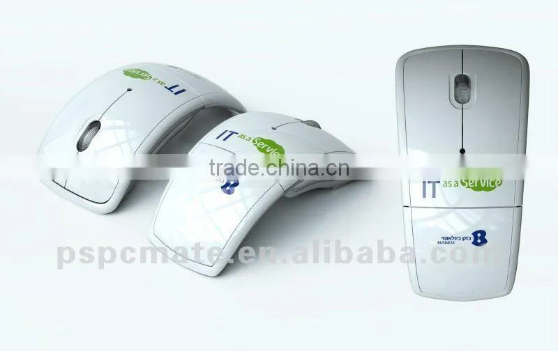 Custom 2.4G Wireless Foldable Folding Optical Mouse Mice for Shenzhen factory direly sale