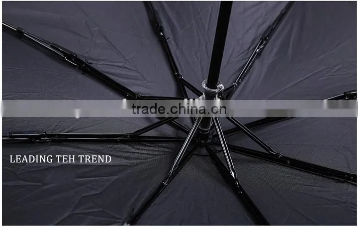 promotion 3 folding advertising color change umbrella