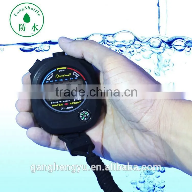 Large display digital waterproof sport stopwatch