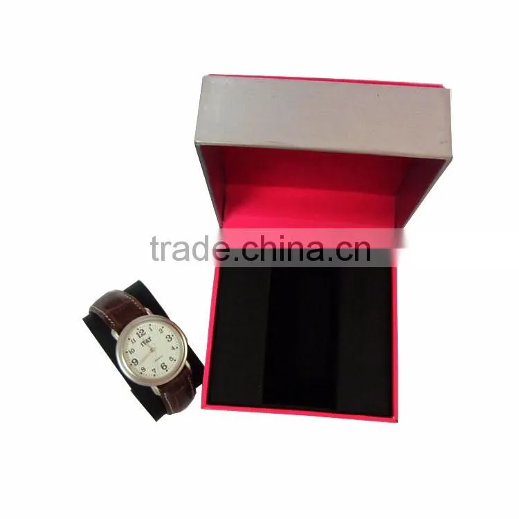 Custom Pink Velvet Paper Watch Git Case For Women.