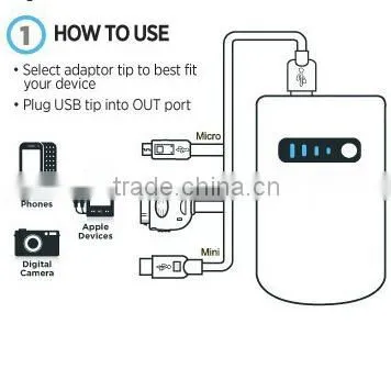 2600mah portable power bank gift powerbank