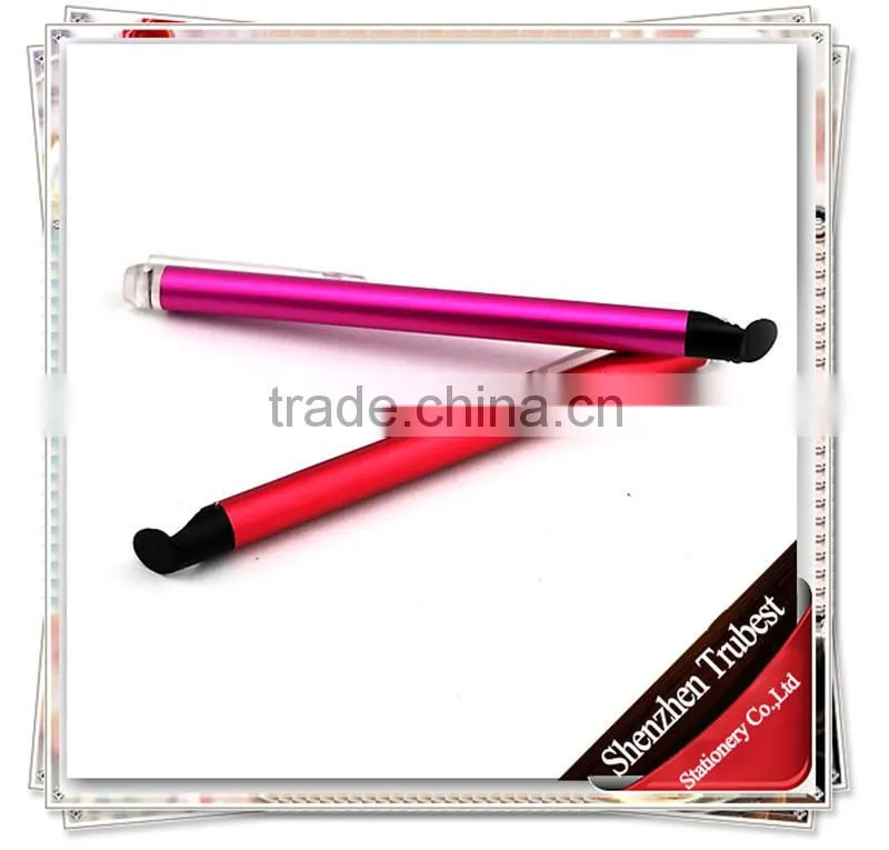 TTO-04 Cheap cartoon Stylus touch pen , Short Plastic touch ball pen