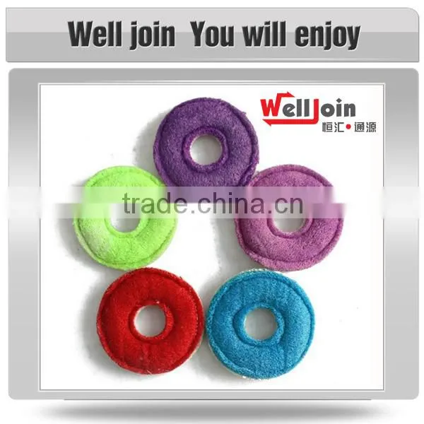 Custom loofah sponge puppy toy