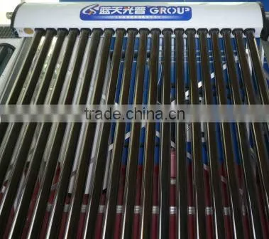 all glass double vacuum heat pipe solar collector