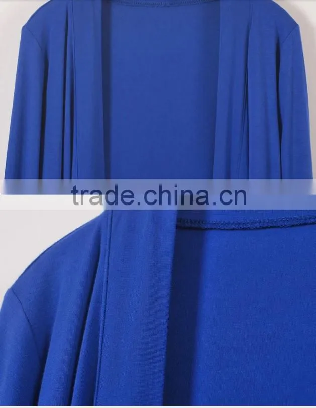 European style modal female long-sleeved cardigan jacket air conditioning shirt thin coat solid color women cardigan
