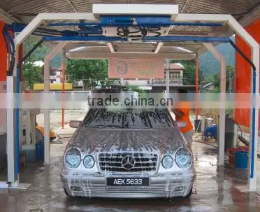 Automatic rollover car wash machine prices for export with 5 brushes