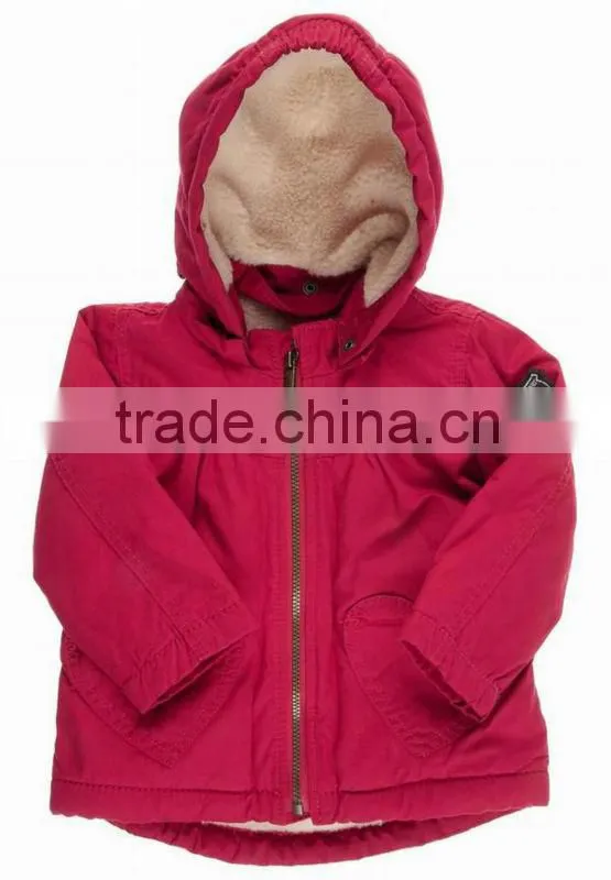 Kids winter jacket with removable hood