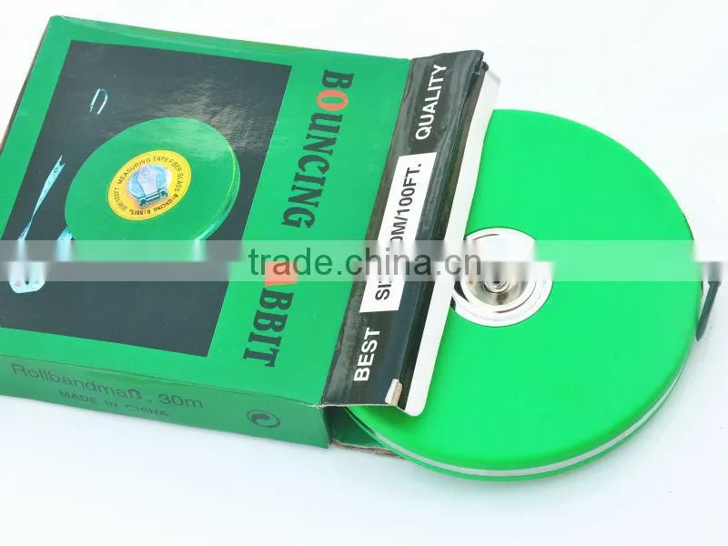 50m long distance reel measuring tape high precision bulk wholesales pvc fiberglass measurement tools