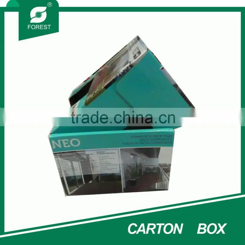 BEAUTIFUL COSMETICS PACKAGING GREEN CARTON BOX WITH WINDOW