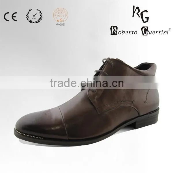 Genuine Leather Lace-up Man Shoes Upper