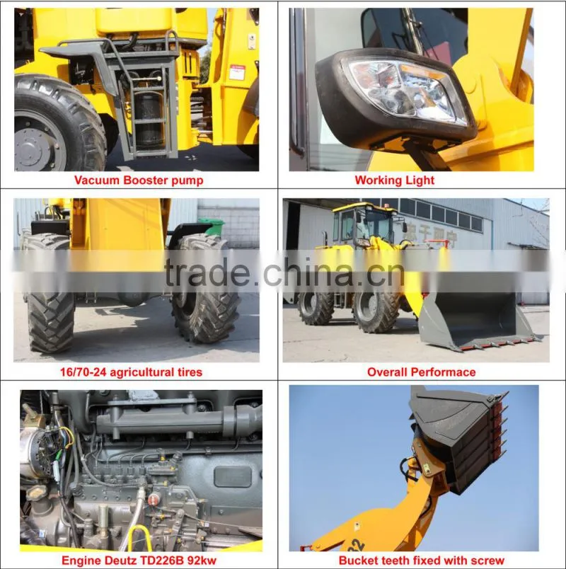 Wolf loader 3 ton wheel loader ZL932, WL300 with Deutz engine TD226B 92kw