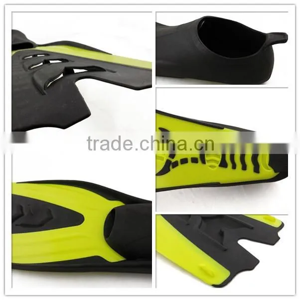 2015 hot sale cool diving fin swimming set for adult free diving fin F05