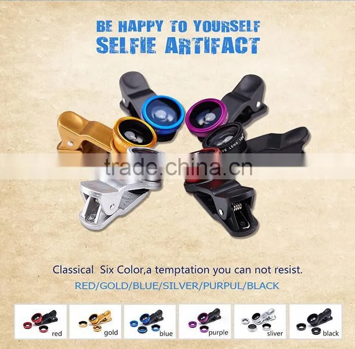 3 in 1 Universal Camera Lens,For Samsung Galaxy S4 Mini Fisheye Lens
