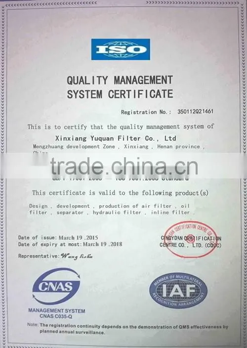 atlas copco air oil separator 1613984001