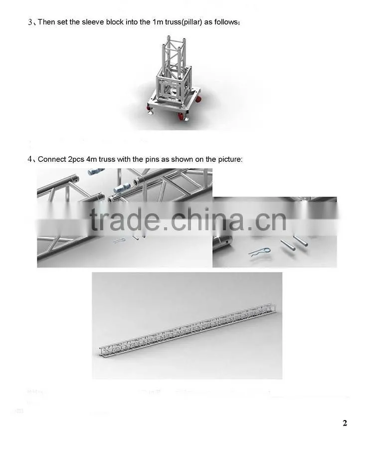 290x290mm light wieght aluminum truss in Guangdong