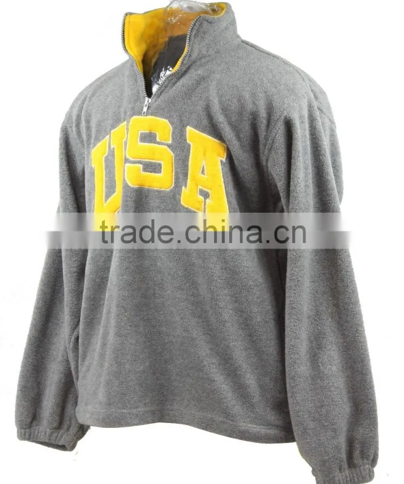 Custom U.S.A designs available promotional crewneck sweatshirt with pockets