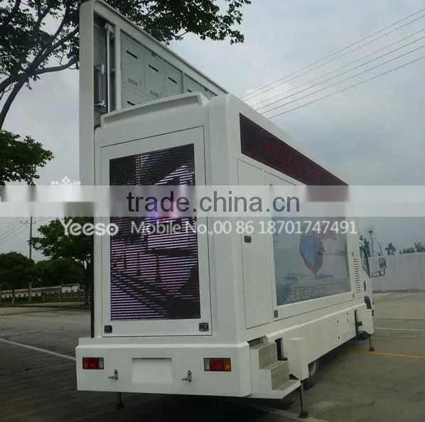 Presidential LED Vehicle,Mobile Advertising Truck, LED Truck, 1 lifting led screen, 1 light box