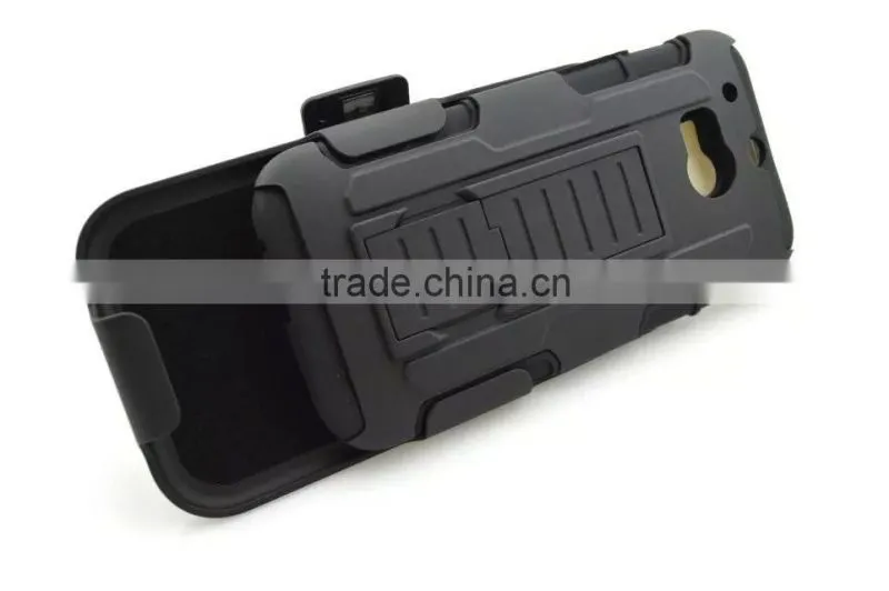 Combo Armor Robot With Foothold Phone Case For HTC M8