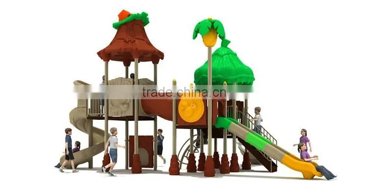 China kids plastic slide for outdoor playground equipment