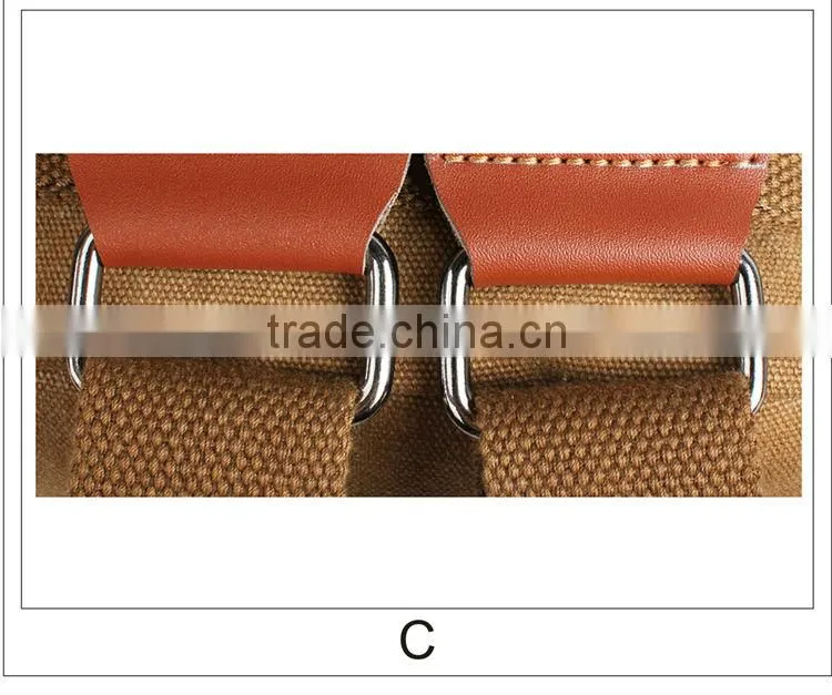 Top quality customized canvas backpack for men, canvas bag