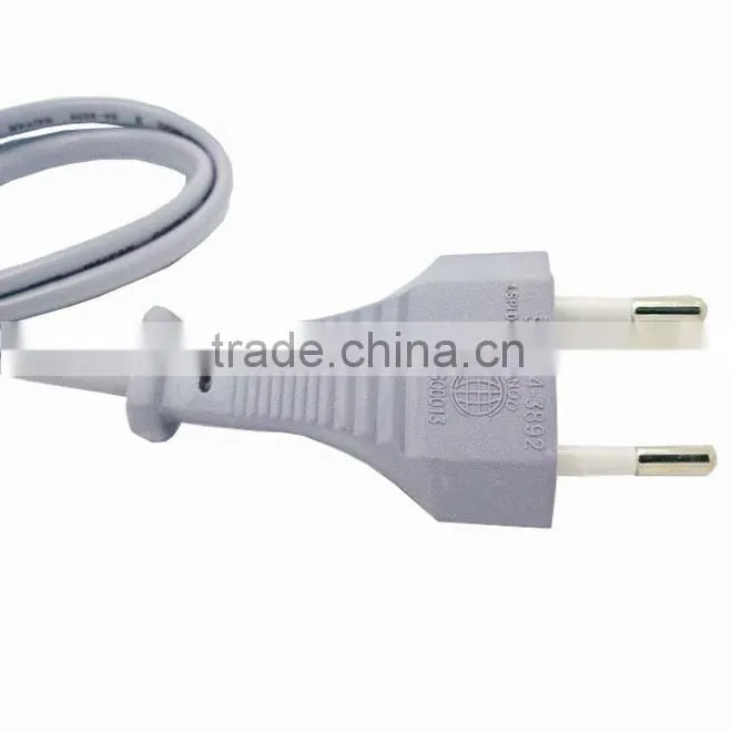 Hot sales in Brazil/Korea 2 pin vde power cord