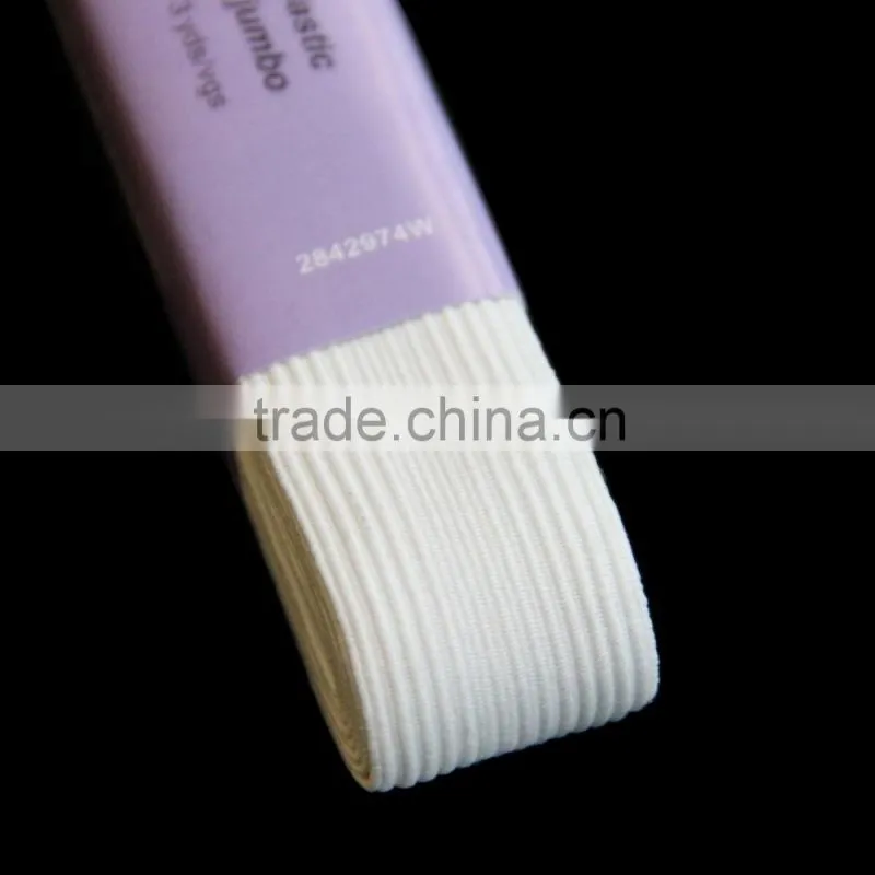 25mm jumbo braided elastic tape with hank packing