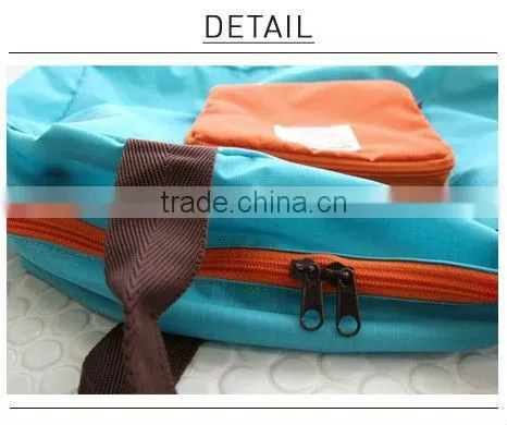 Waterproof nylon foldable shopping bag for women