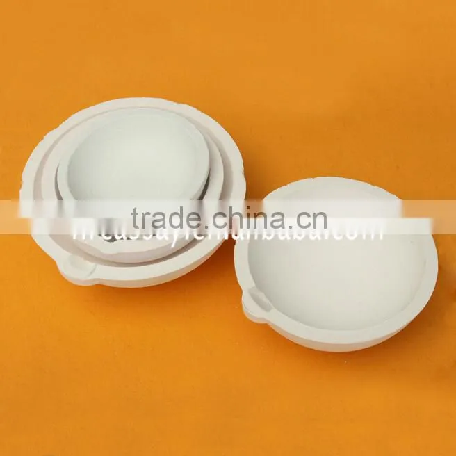 100g-2500g melting quartz crucible pot for casting metal