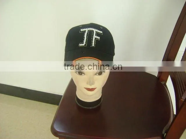 100% polyester letters embroidery baseball cap with applique
