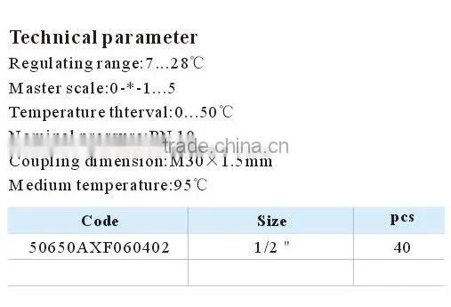 female Thermostat Valve, radiator valve for floor heating system