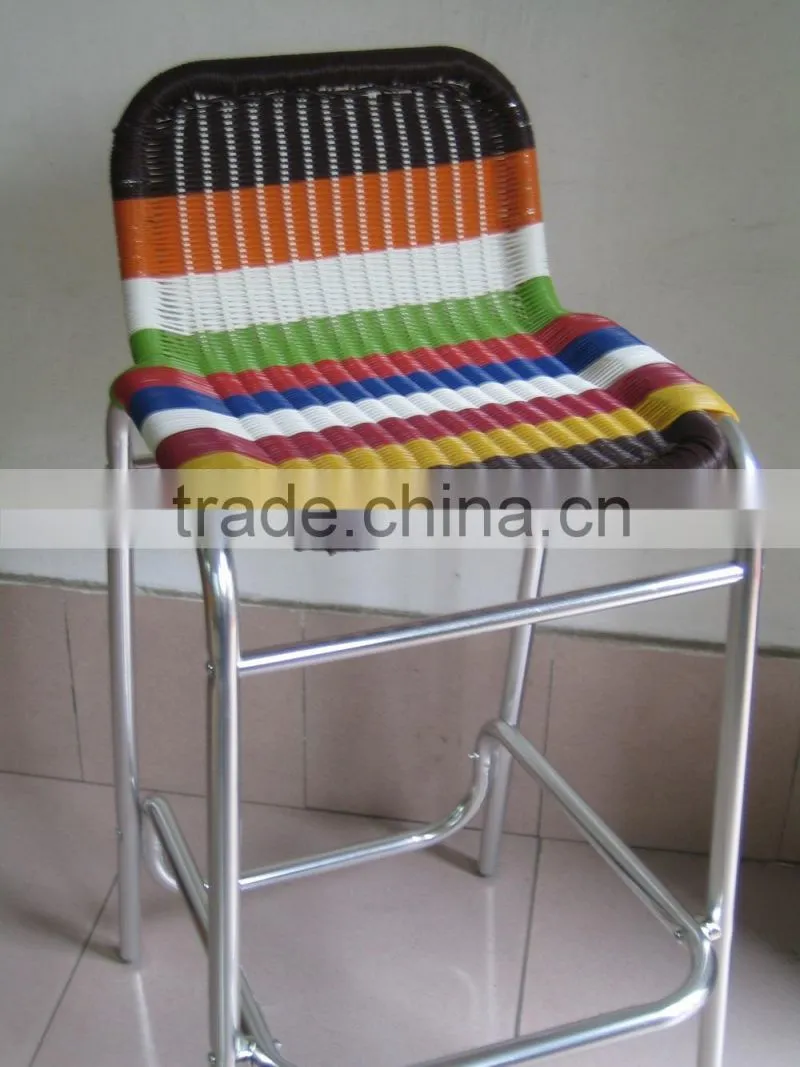 modern aluminum wooden bar chairs YC026W