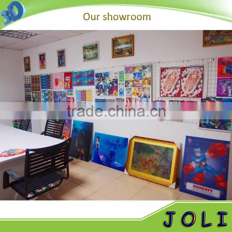Custom lenticular plastic 3D placemats of animal