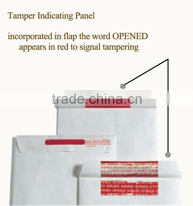 tyvek security or tamper proof envelope