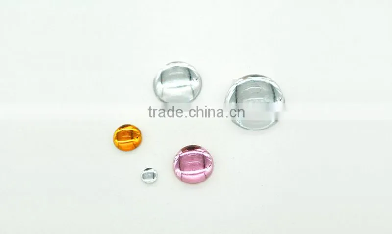 WA17 round flat back acrylic jewels rhinestones DIY fashion decoration, craft jewelry Cabochons