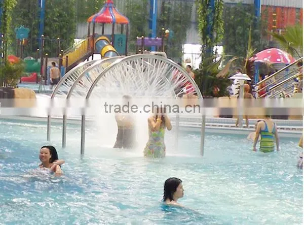 2014 summer hot sale water park fountain Special design stainless steel mushroom fountain