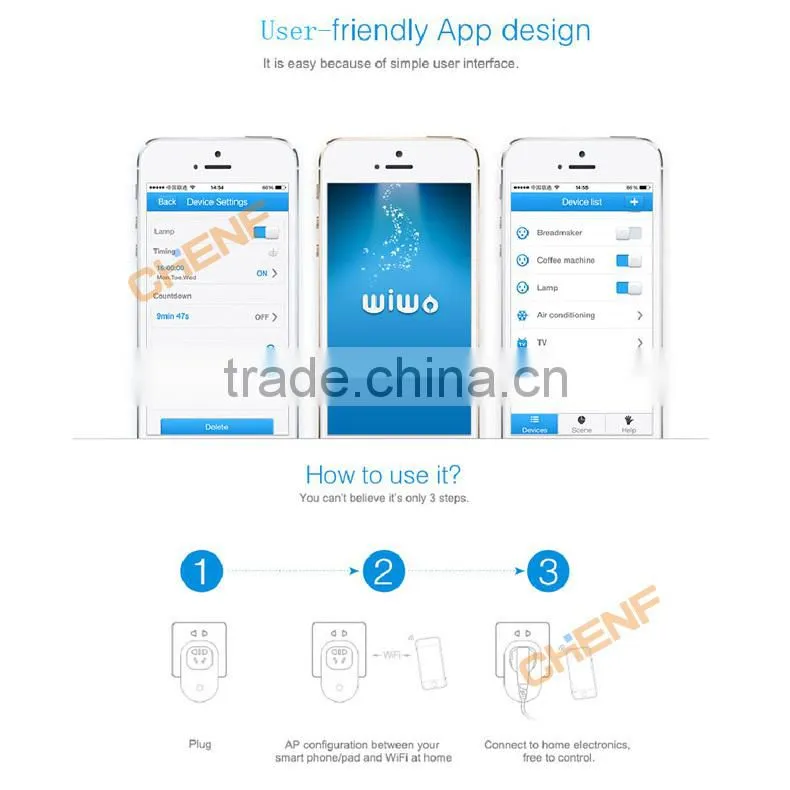 Newest Design Cheaper US Plug Wifi Power Socket Outlet
