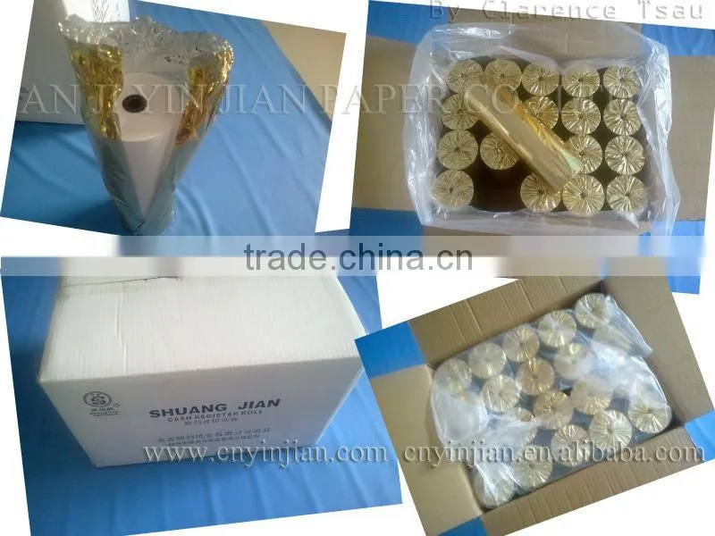 printed POS Paper Rolls Cashier Paper Roll Thermal Till Rolls