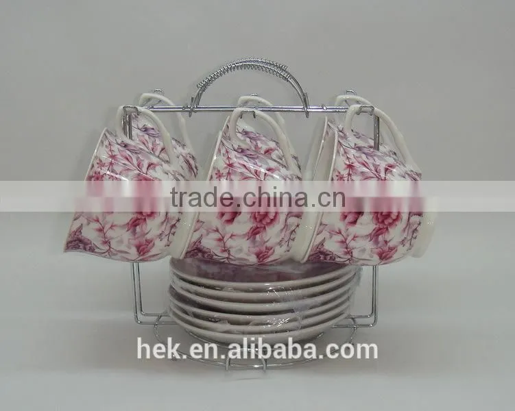 wholesale fine price ceramic porcelain coffee cup and saucer