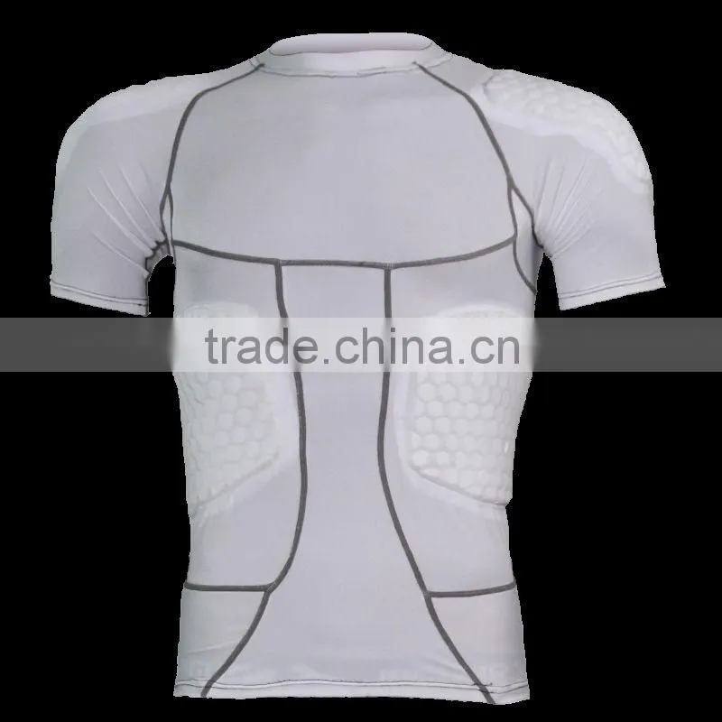 quick dry anti-collision wear,customize anti-collision apparel,protection compression padded wear