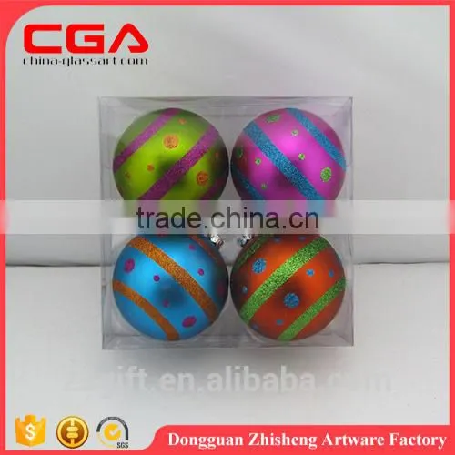 Handmade round plastic balls for christmas indoor decor ball Small christmas accessory