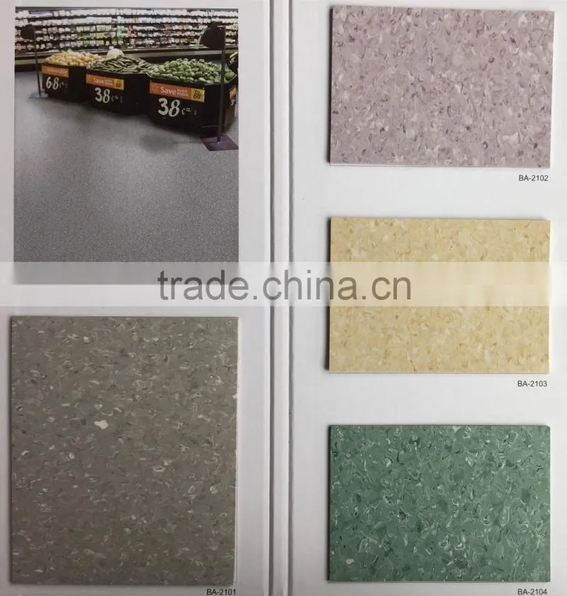 Durable Homogeneous PVC Vinyl Flooring Roll