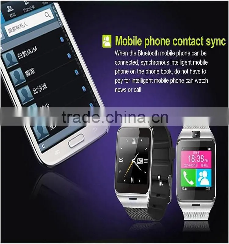 2015 new product Gsm Android Smart Watch Smartwatch Android Watch NFC Wifi Smart Bluetooth Watch GV18