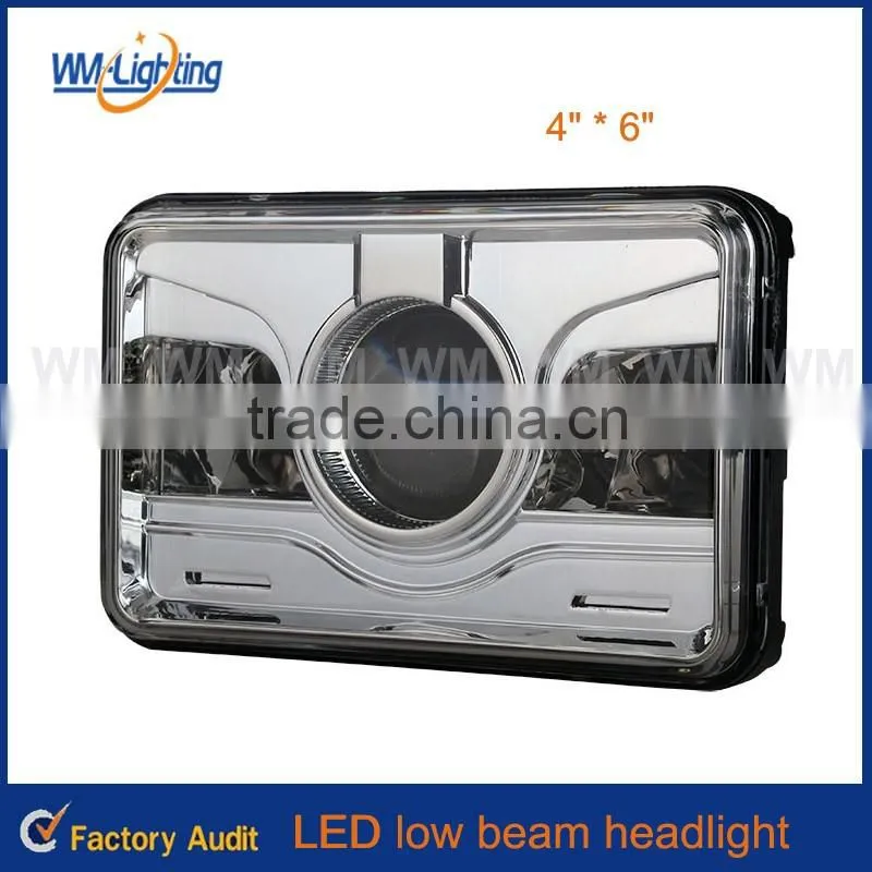 Sealed beam led headlights hi/low truck 4x6 led headlamp low beam