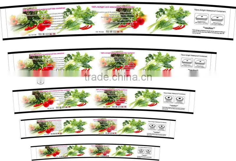 1.8L TPR waterproof round plastic food storage box GL9060