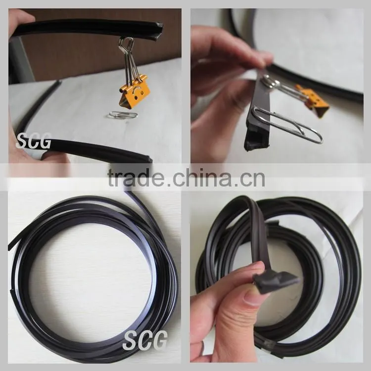 Rubber magnetic strips for whiteboards