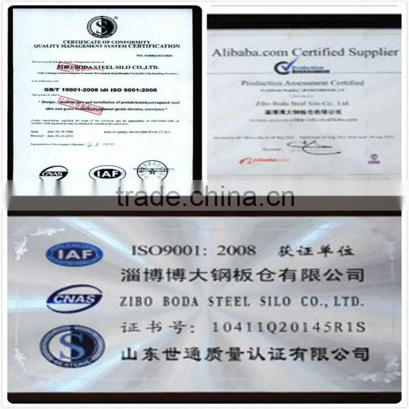 Plastic pellets/chips welding steel silo