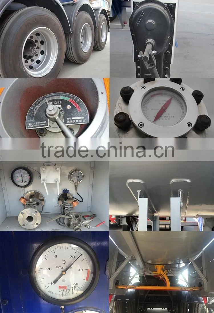 58500L 3 axle lpg semi trailer