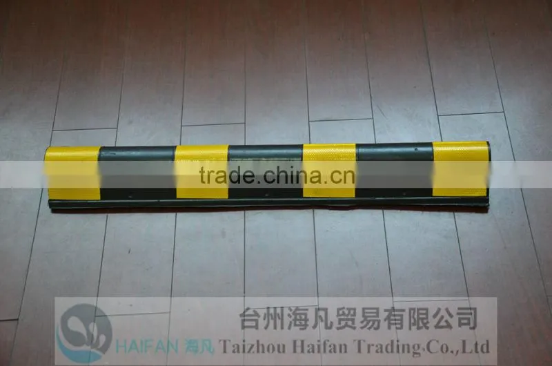 800mm reflective round rubber wall corner guard/High Quality Rubber Column Guard/wall corner guard for parking safety