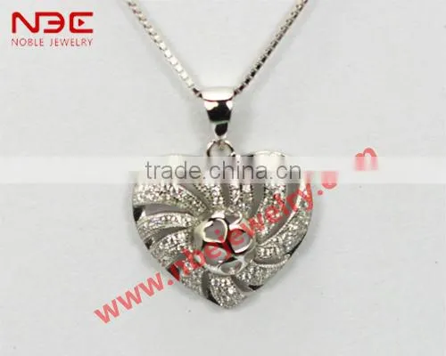 micro wax setting necklaces jewelry with AAA CZ stone