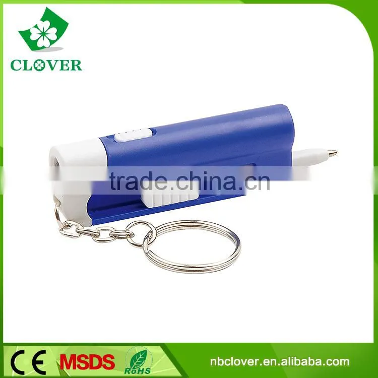 With pen mini 1 led plastic keychain led flashlight wholesale
